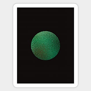 Green Galaxy Moon Magnet